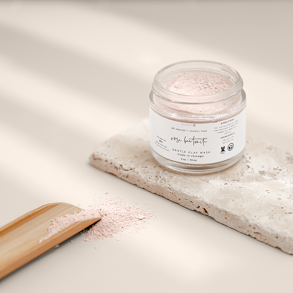 Ansiktsmask Rose Kaolin