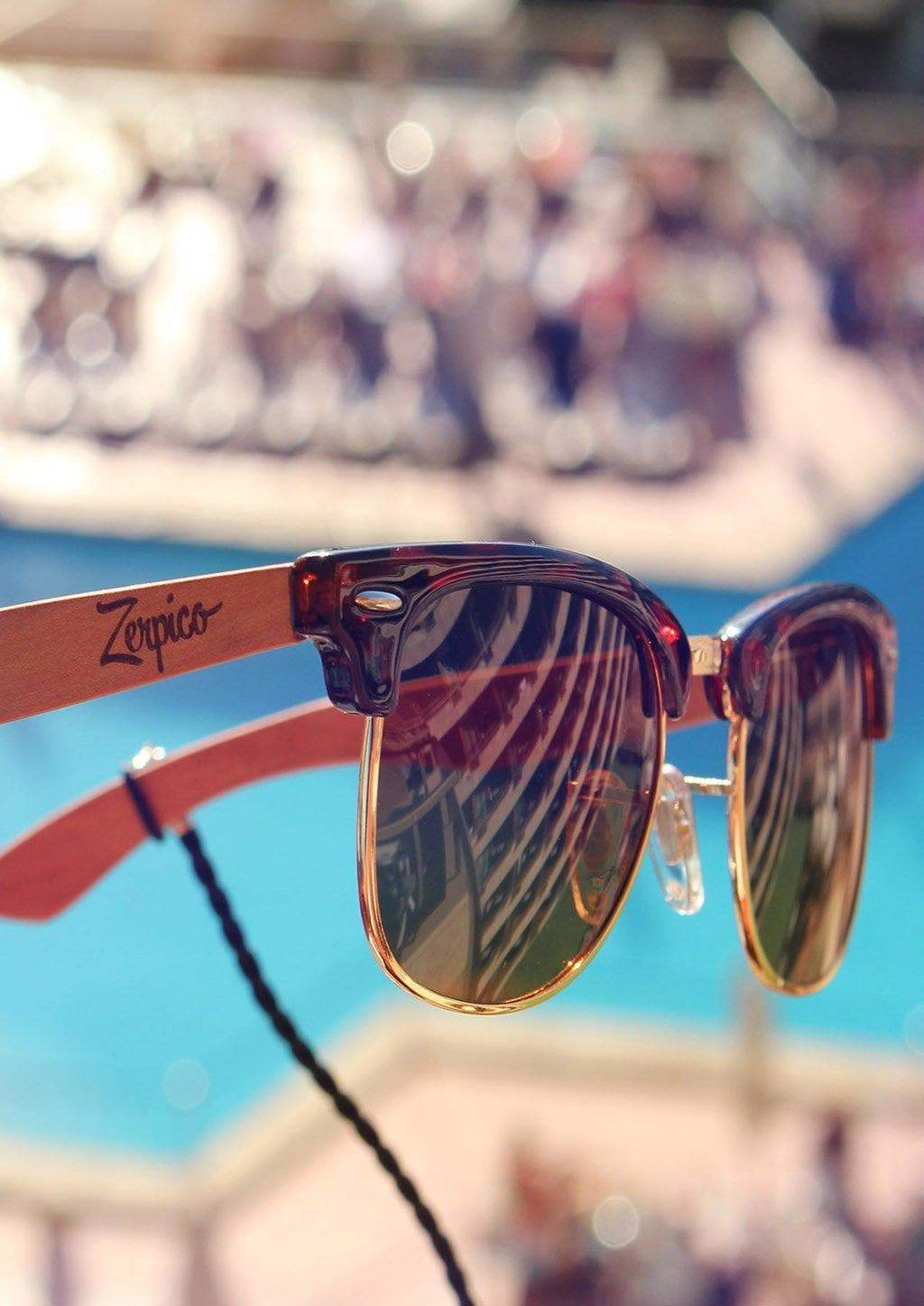 Cassidy: Klassiska solglasögon i rosenträ